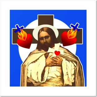 Holy heart of the cross of Jesus Christ Posters and Art